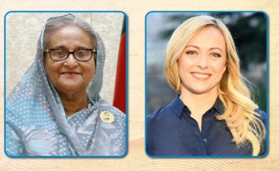 শেখ হাসিনাকে অভিনন্দন জানিয়েছেন ইতালির প্রধানমন্ত্রী জর্জিয়া মেলোনি