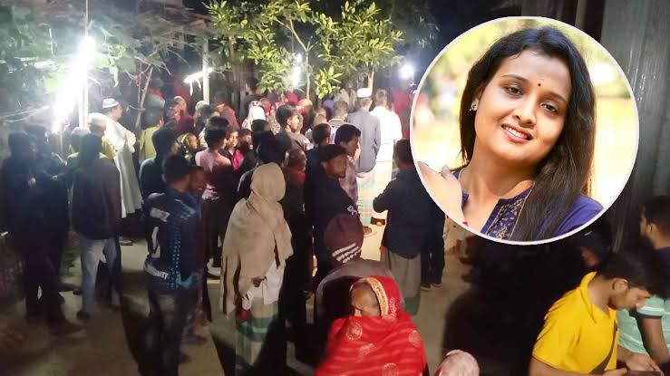 জানাজা শেষে কুষ্টিয়ার গ্রামের বাড়িতে সাংবাদিক বৃষ্টির দাফন সম্পন্ন