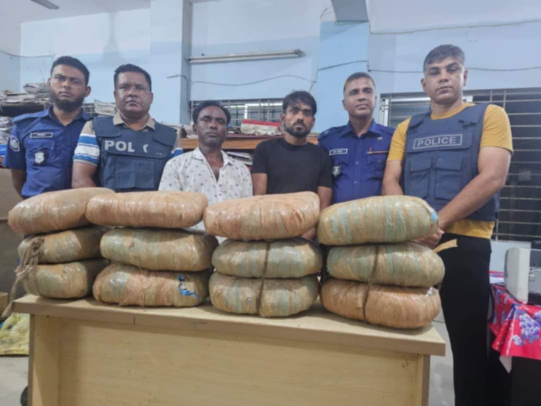 কসবায় ২৪ কেজি গাঁজাসহ দুইজন গ্রেফতার 
