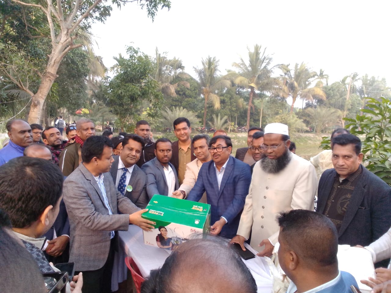 গলদা চিংড়ি চাষের খামার উদ্বোধন উপলক্ষে মিলন মেলা