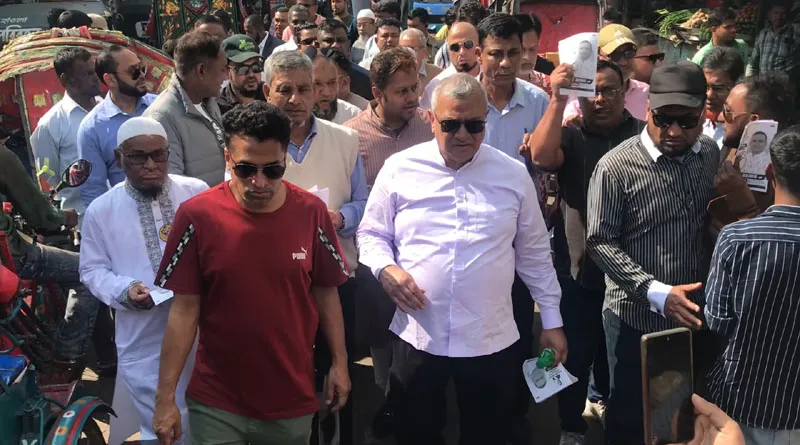 মৌলভীবাজারে ধানের শীষের পক্ষে ভোটের মাঠে গণজোয়ার