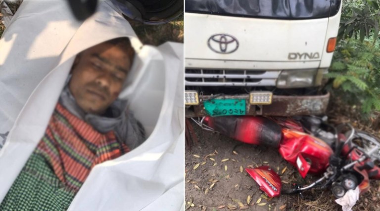 কুলাউড়ায় পিকআপভ্যান ও মোটরসাইকেলের মুখোমুখি সংঘর্ষে নিহত ১
