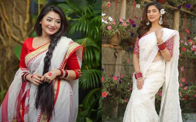 বৈশাখী সাজের সহজ ধাপ