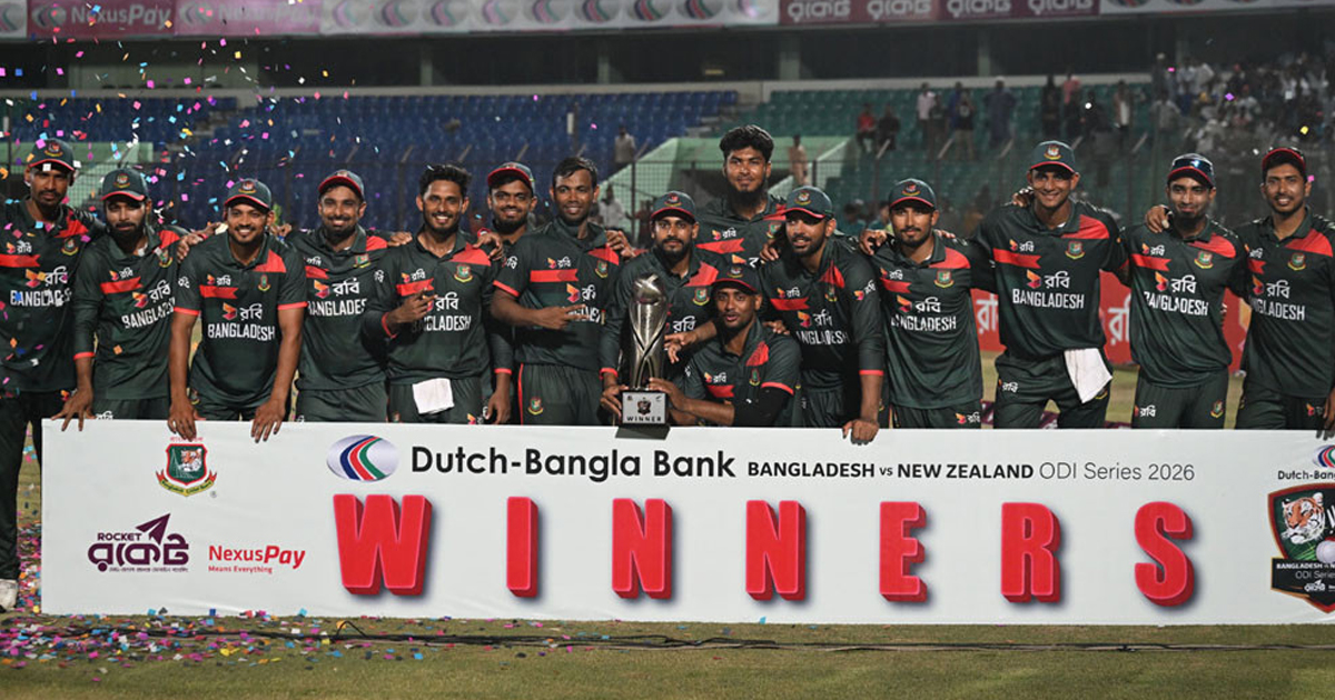 নিউজিল্যান্ডের বিপক্ষে রেকর্ড জয়ে সিরিজ বাংলাদেশের