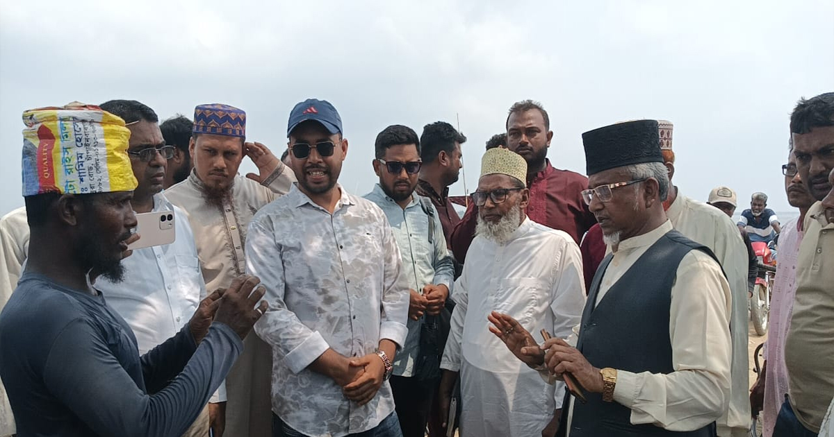 গাবুরায় মেগা প্রকল্পের কাজ পরিদর্শনে এমপি গাজী নজরুল ইসলাম