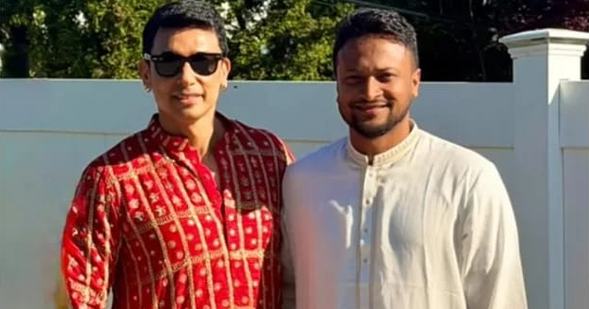 সাকিব আল হাসানকে সঙ্গে নিয়ে জায়েদ খানের ঈদের শুভেচ্ছা