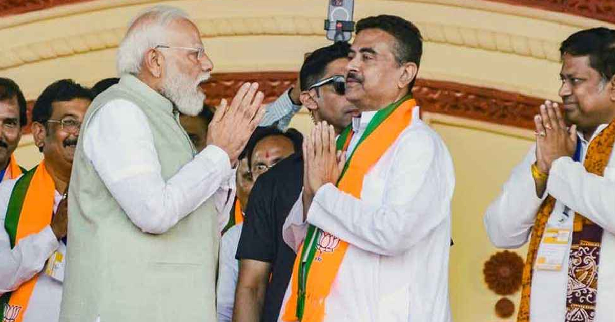 শুভেন্দু অধিকারীর শপথ অনুষ্ঠানে নরেন্দ্র মোদিসহ কেন্দ্রীয় নেতারা