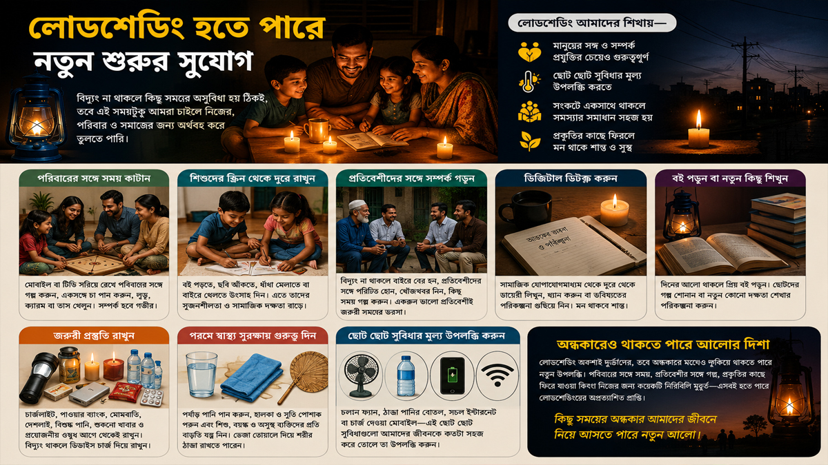 লোডশেডিং হতে পারে নতুন শুরুর সুযোগ