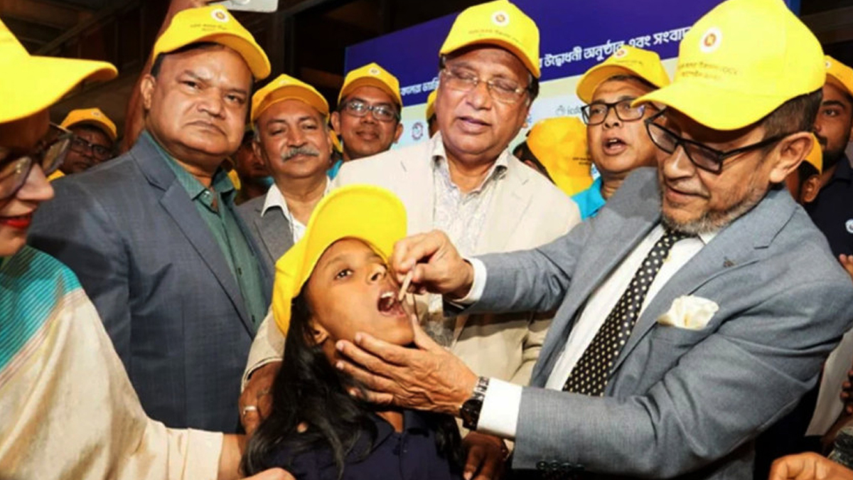 ওরাল কলেরা ভ্যাকসিনেশন ক্যাম্পেইন শুরু