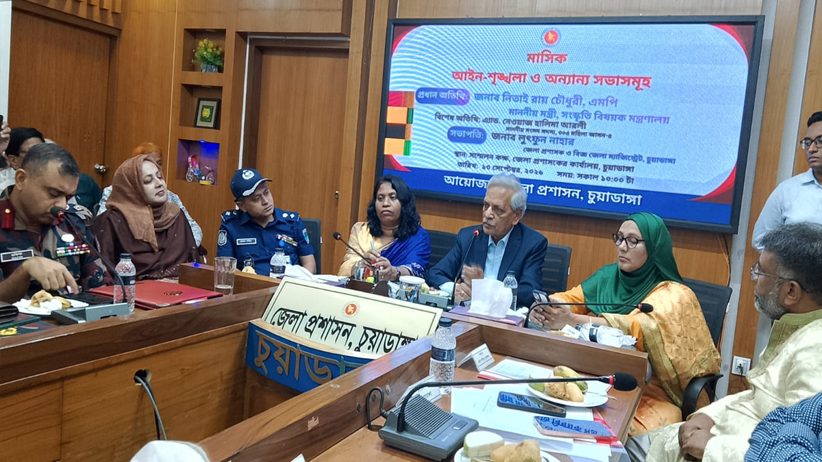আগামীতে চুয়াডাঙ্গার দৃশ্যপট বদলে দেওয়ার হুঁ.শি.য়া.রি মন্ত্রী নিতাই রায় চৌধুরীর