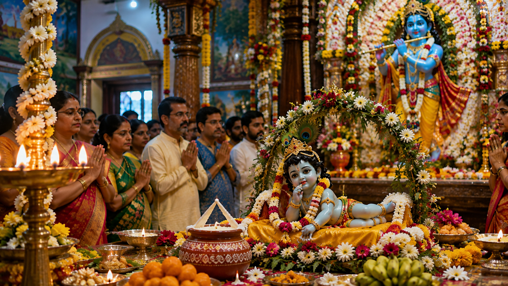 জন্মাষ্টমী আজ, শ্রীকৃষ্ণের জীবনাদর্শ স্মরণে নানা আয়োজন