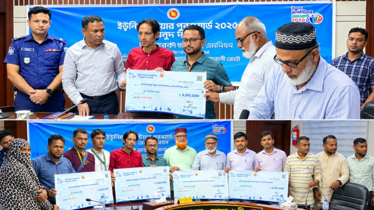 নোয়াখালীতে শ্রেষ্ঠ যুব সংগঠন মনোনীত এসকাডো, পেল ১ লাখ টাকা অনুদান