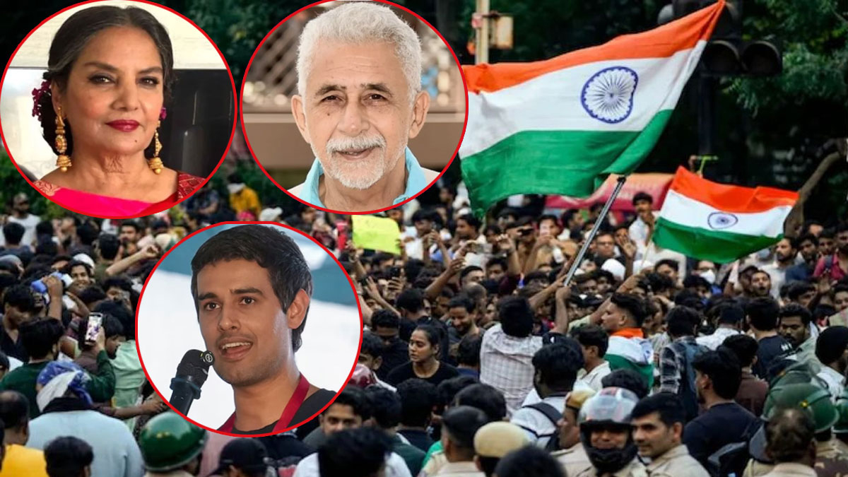ভারতের সিজেপির আন্দোলনে শাবানা-নাসিরউদ্দিনসহ তারকারা